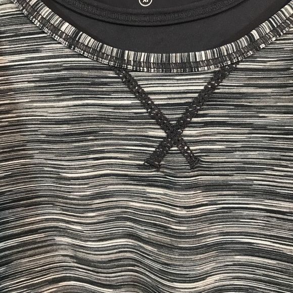 Sweaty Betty Black Space Dye Layered Active Racerback Sleeveless Tank Top XL - Picture 3 of 8